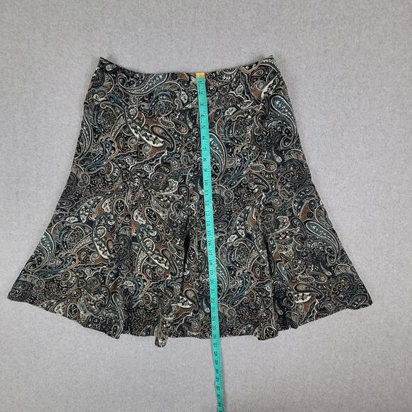 Vintage BEA Classics Skirt Womens Size 14 Paisley Print A Line Midi - Picture 6 of 8